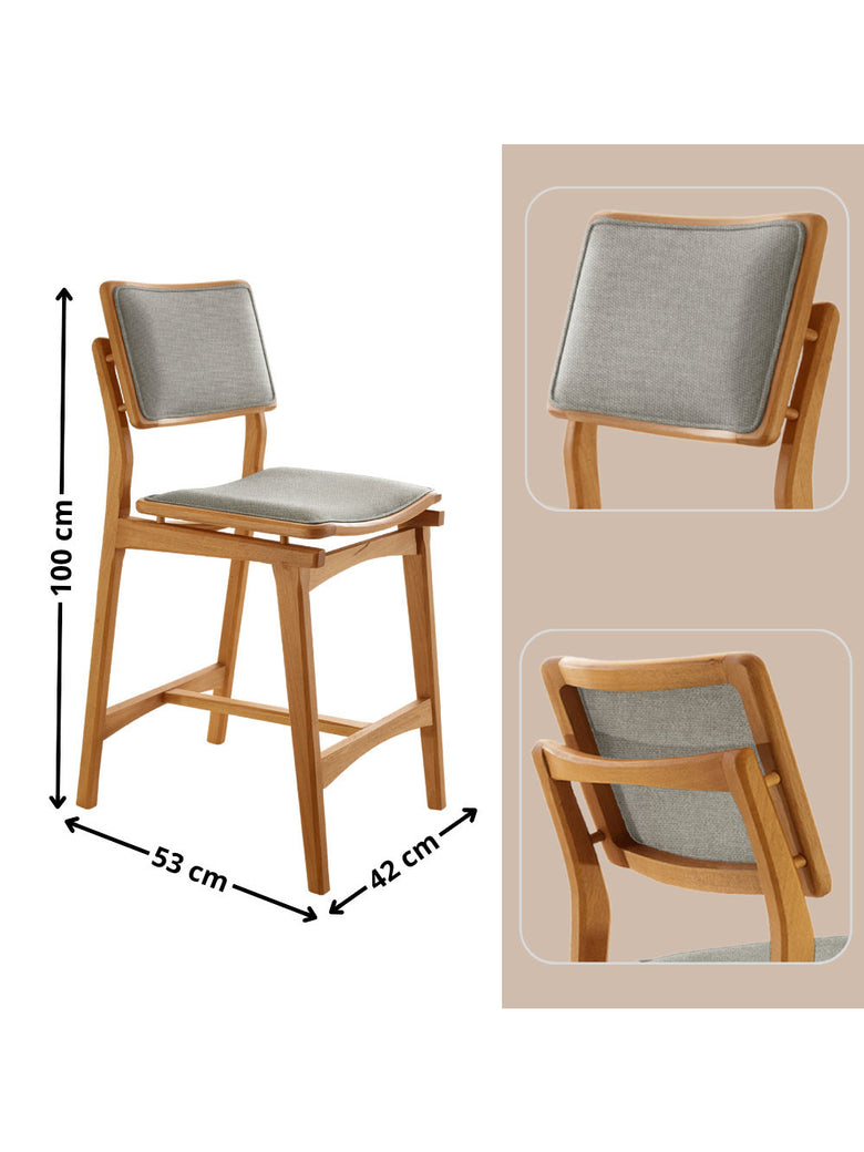 Conjunto com 2 Banquetas Eva Moderna