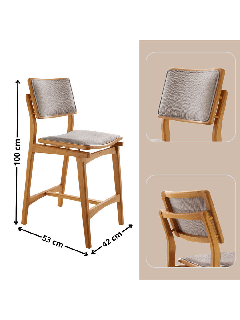 Conjunto com 2 Banquetas Eva Moderna