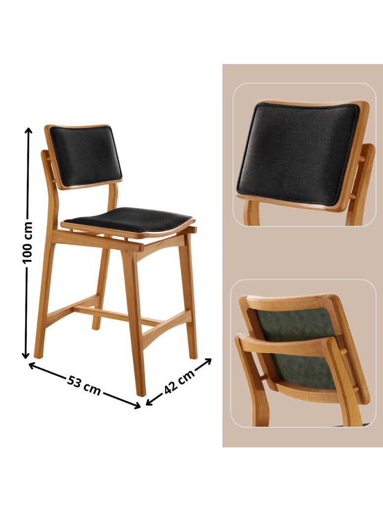 Conjunto com 2 Banquetas Eva Moderna