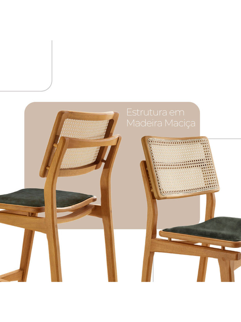 Conjunto com 2 Banquetas Eva Premium