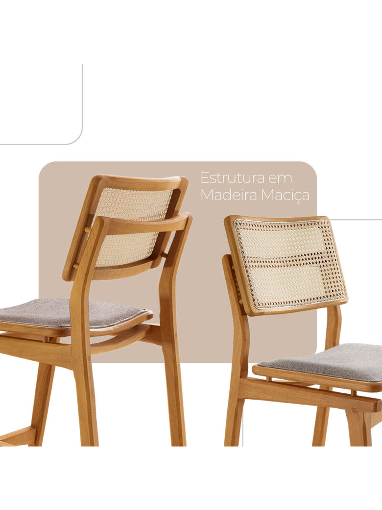 Conjunto com 2 Banquetas Eva Premium