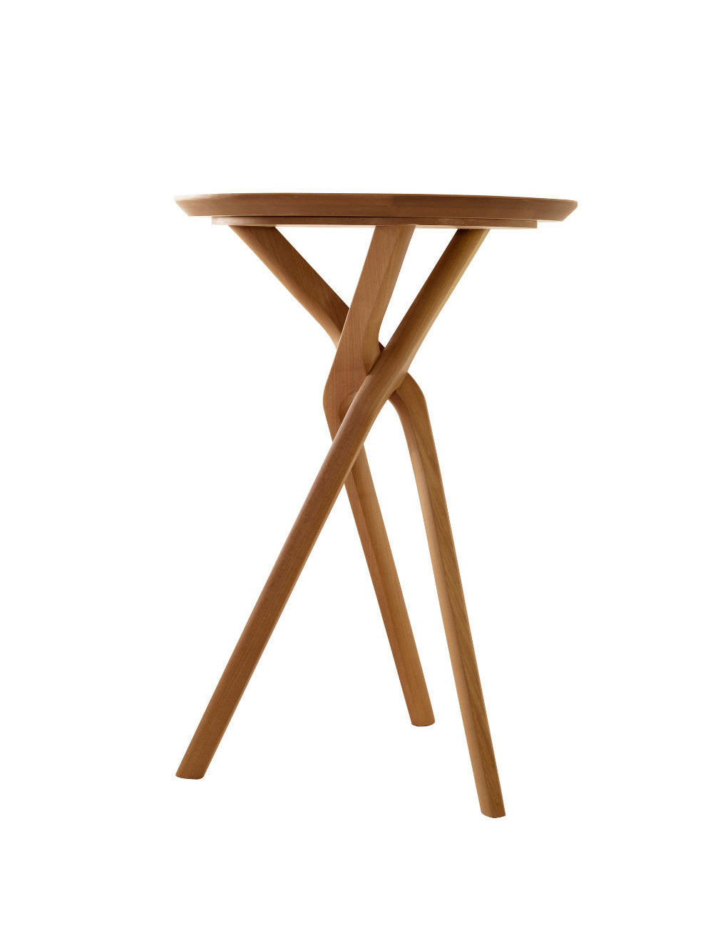 Bistro Ballare Tampo Redondo 60cm Moderna Mobília - Imbuia Natural