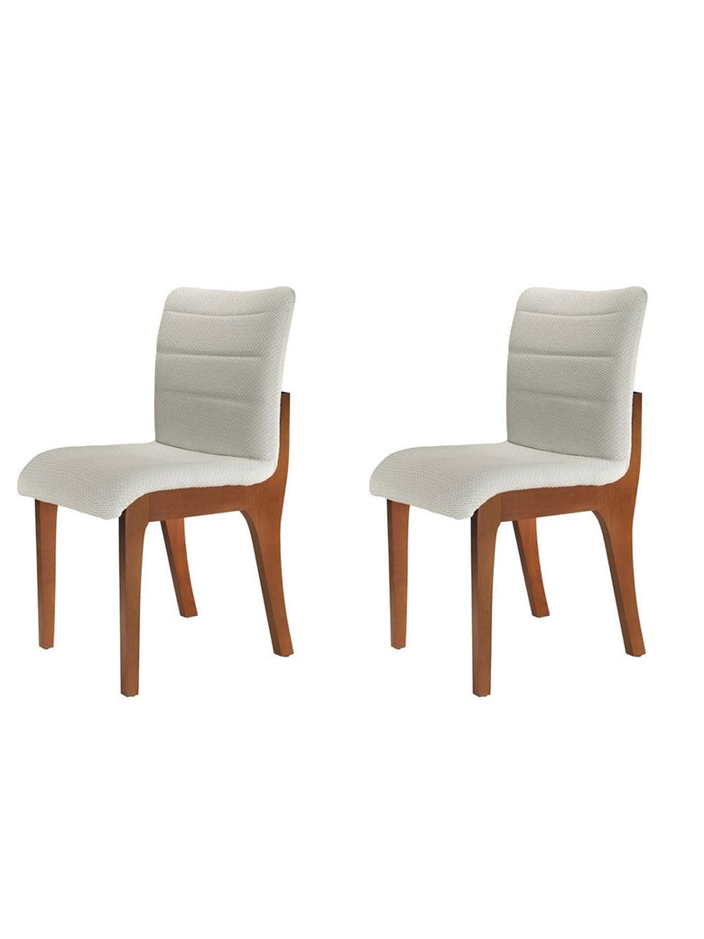 Conjunto com 2 Cadeiras Bella em Madeira Maciça Mobillare