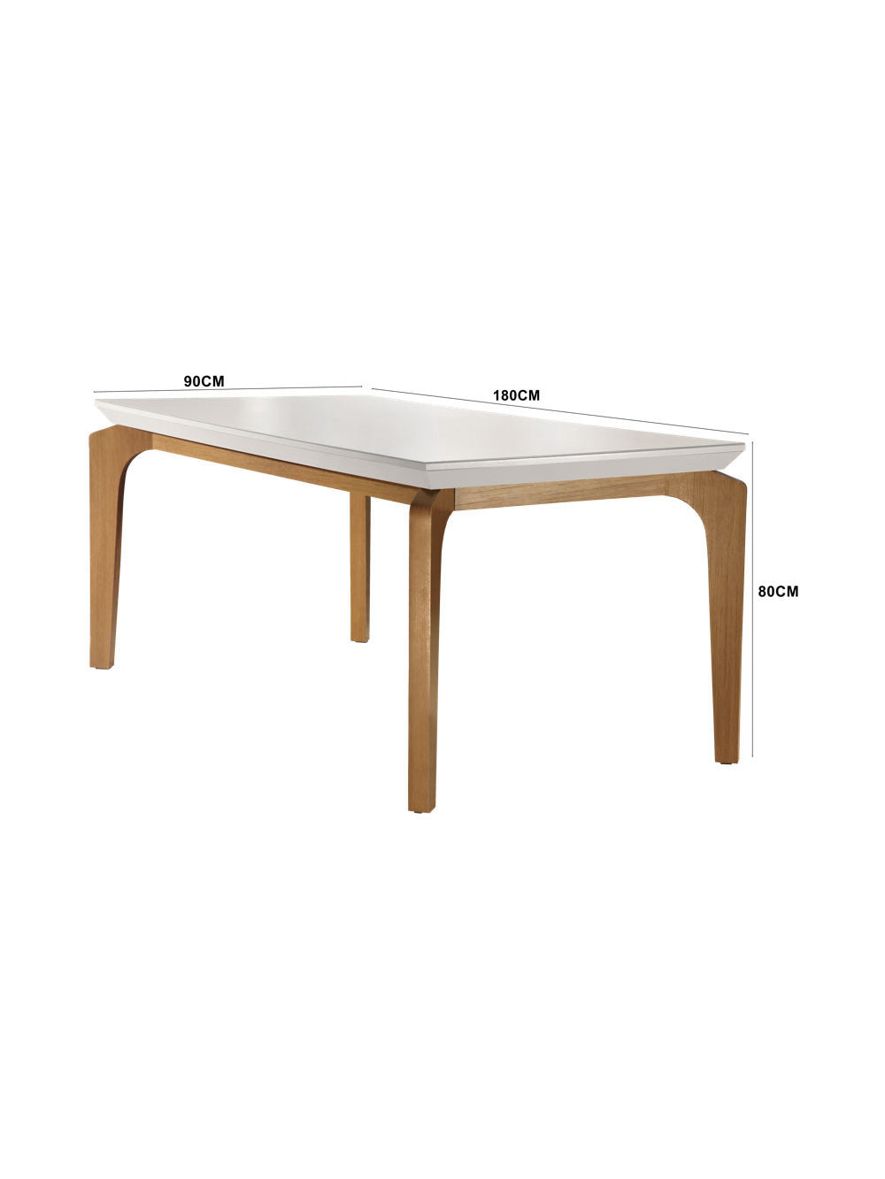 Conjunto Sala de Jantar Liz Tampo MDF Vidro com 6 cadeiras Rufato