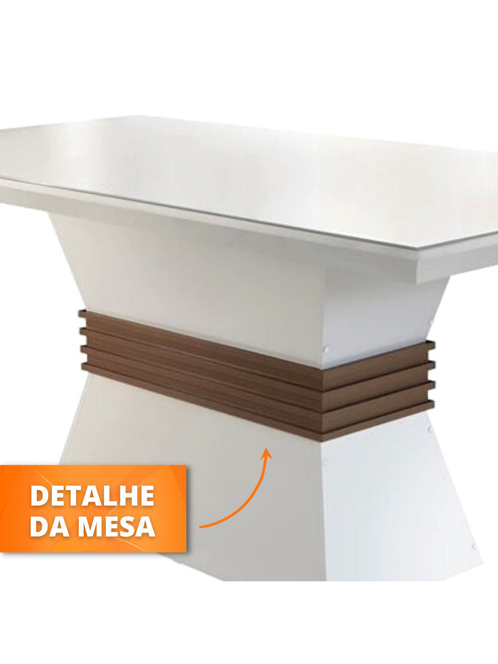 Sala de Jantar Lucy com 4 Cadeiras Grécia Rufato