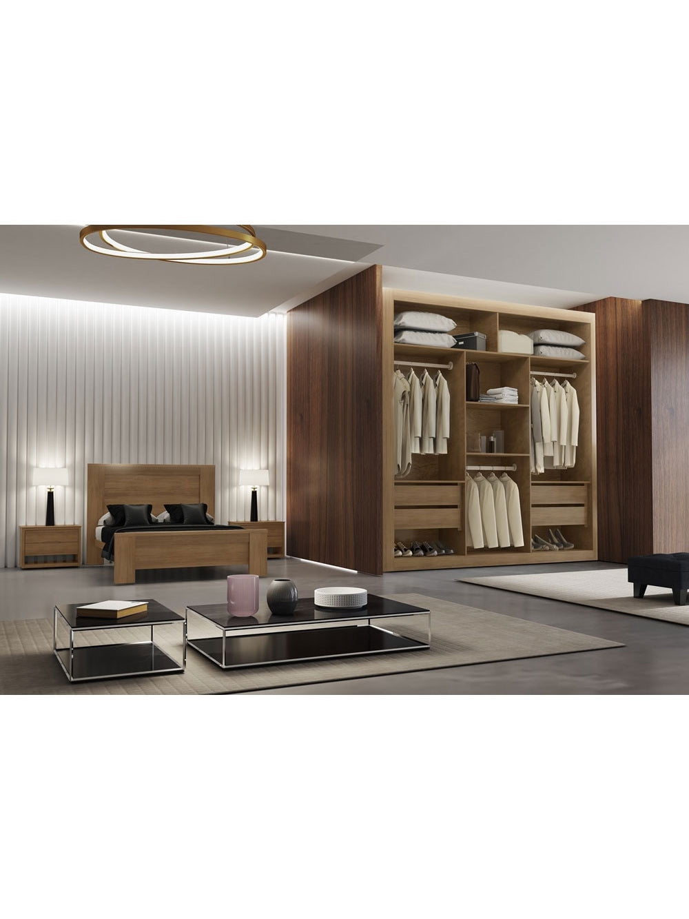 Closet Berlim Convencional 4 Gavetas MDF Rufato - Imbuia