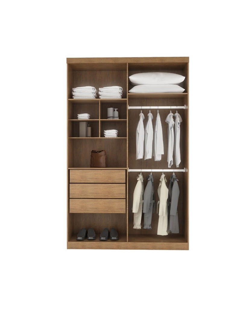 Guarda Roupa Casal Fenix 4 Portas 3 Gavetas Rufato