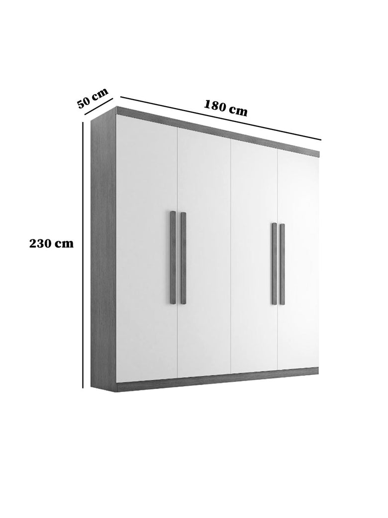 Guarda Roupa Casal Fenix 4 Portas 3 Gavetas Rufato