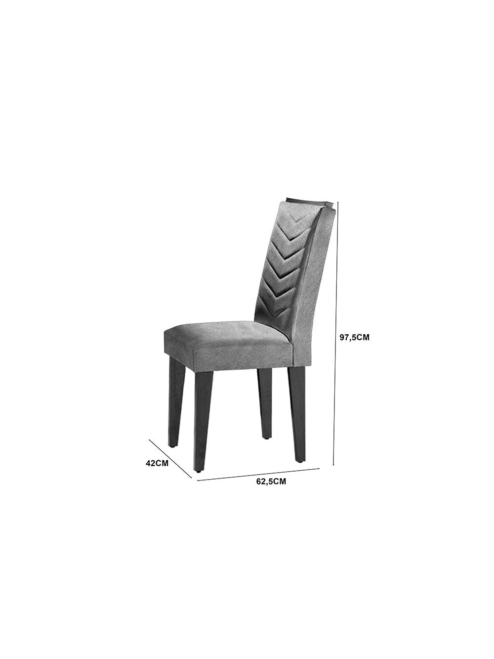 Conjunto Com 6 Cadeiras Para Sala de Jantar Liz Rufato