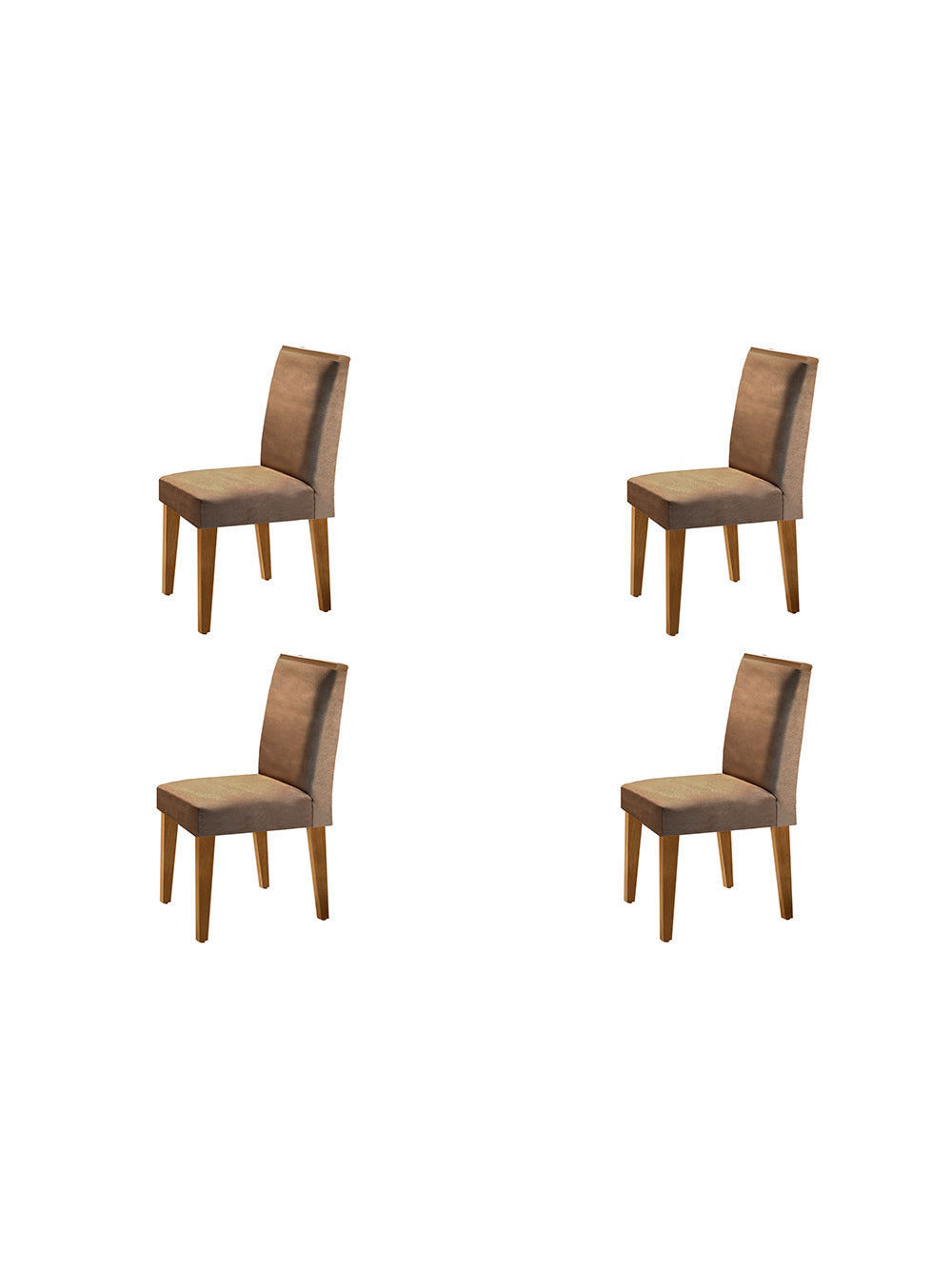 Conjunto Com 4 Cadeiras Para Sala de Jantar Lunara Rufato