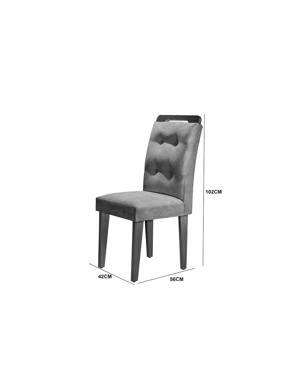 Conjunto Com 4 Cadeiras Para Sala de Jantar Carol Rufato