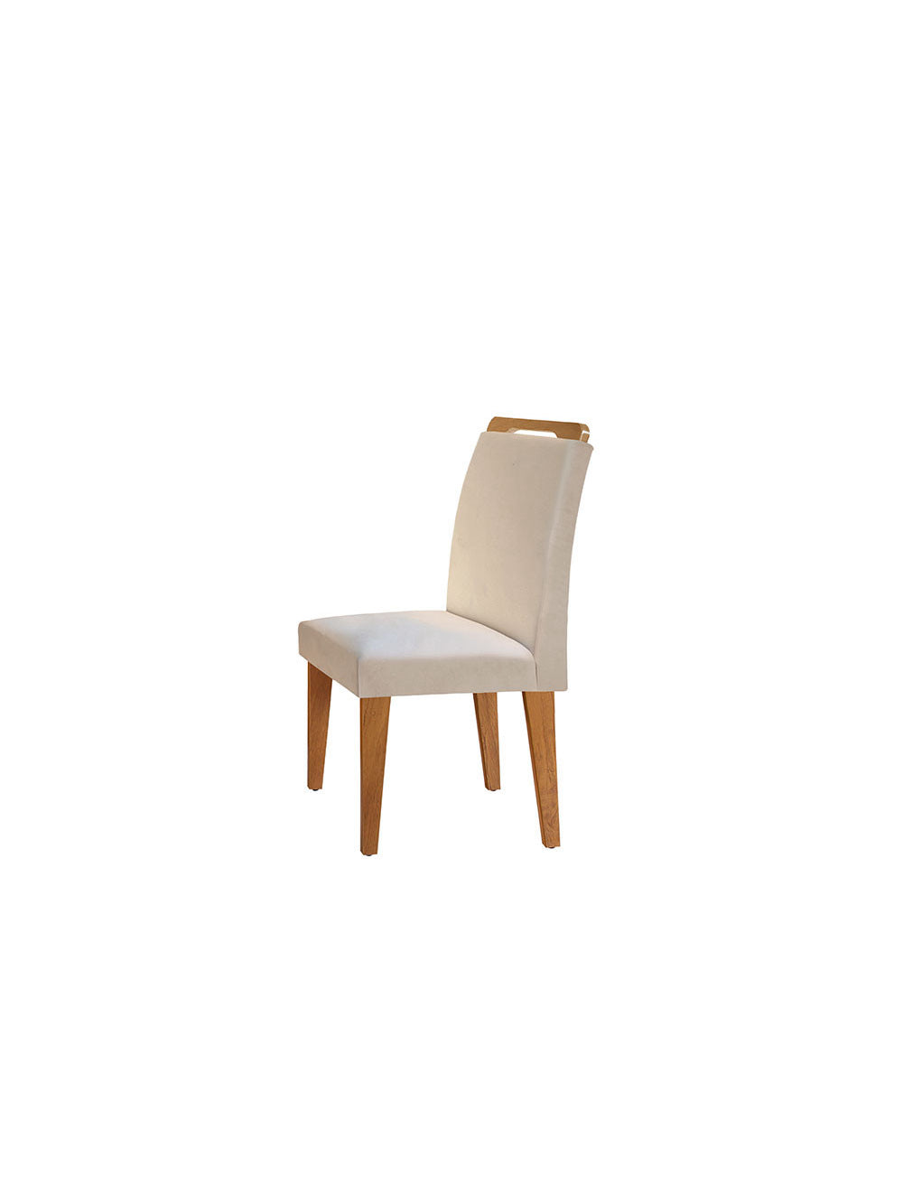 Conjunto Com 6 Cadeiras Athenas Rufato - Imbuia/Veludo Creme
