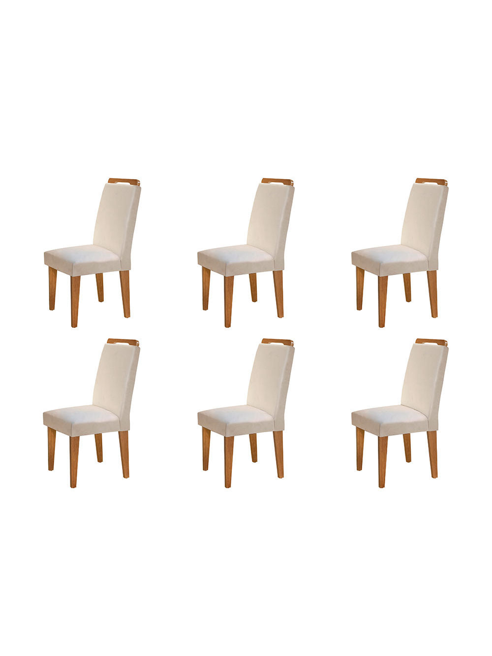 Conjunto Com 6 Cadeiras Athenas Rufato - Imbuia/Turim 07