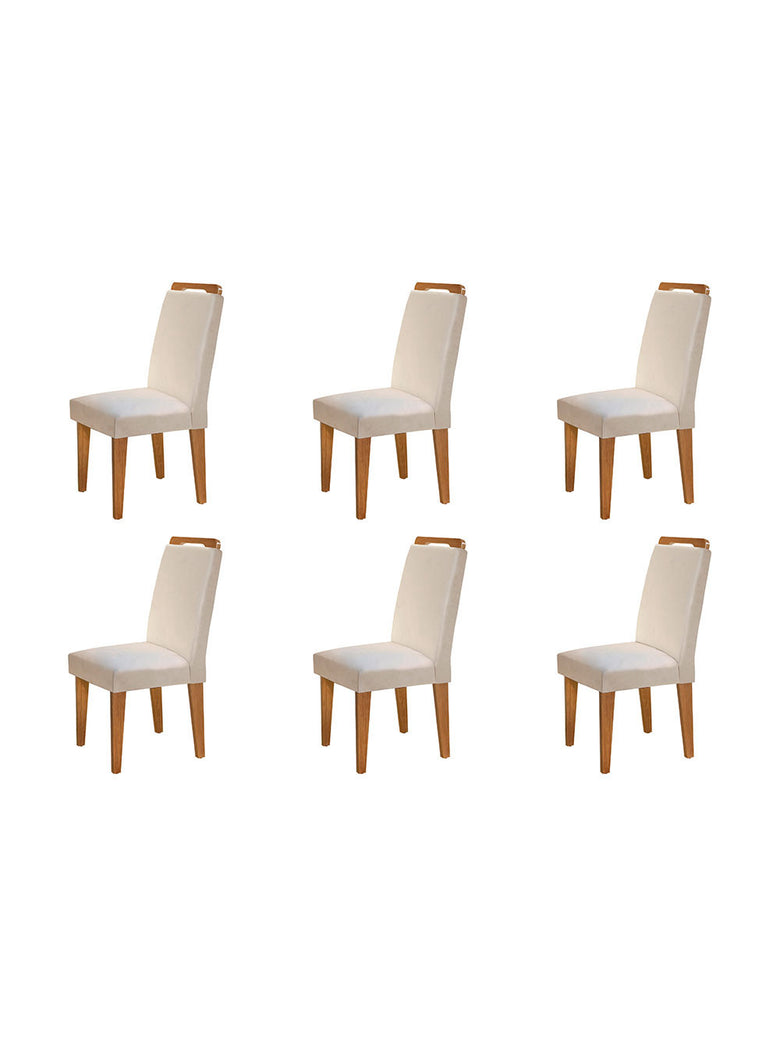 Conjunto Com 6 Cadeiras Athenas Rufato