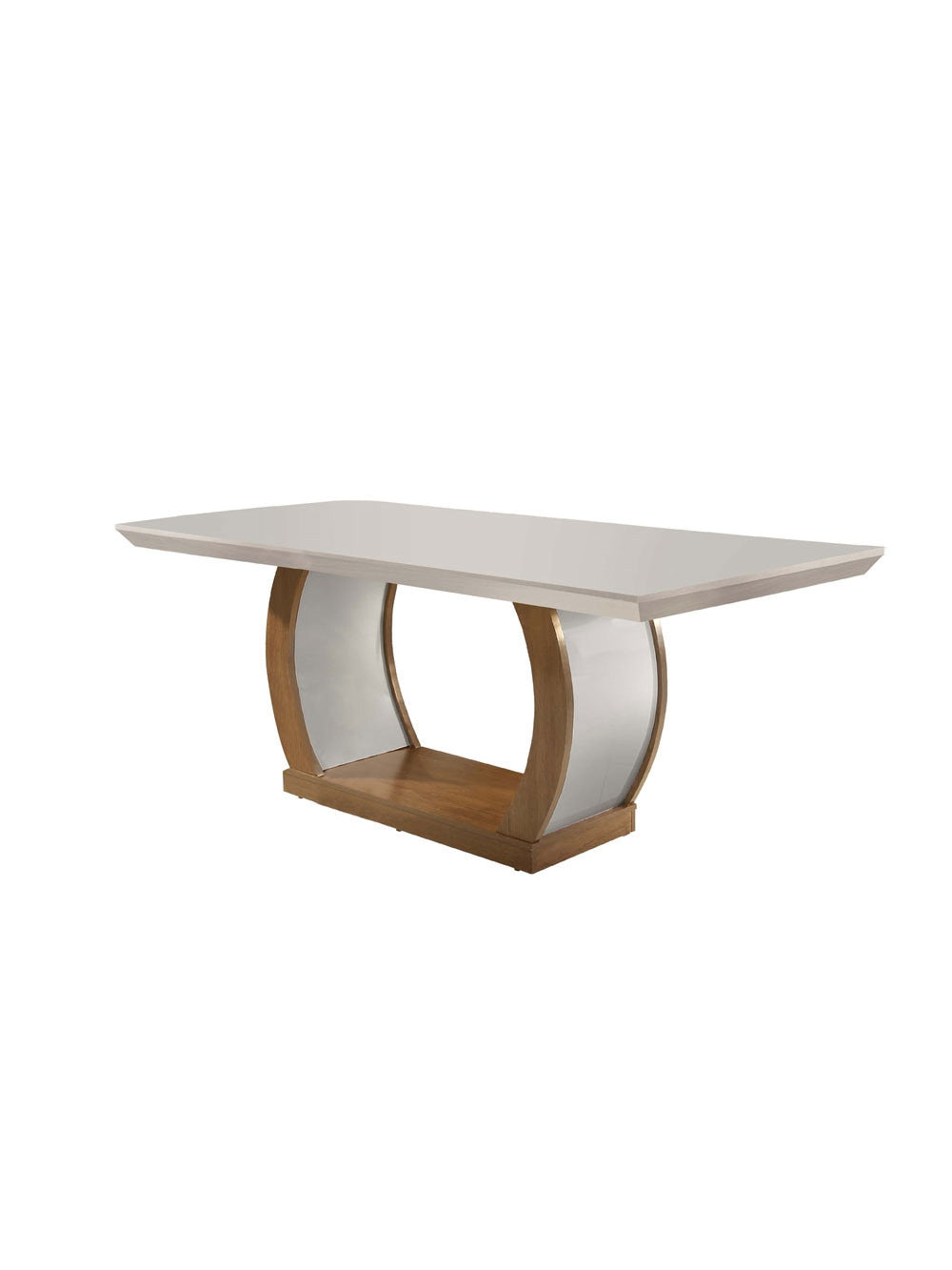 Sala de Jantar Milena 6 cadeiras Grécia Rufato - Veludo Creme  Imb/laq Off