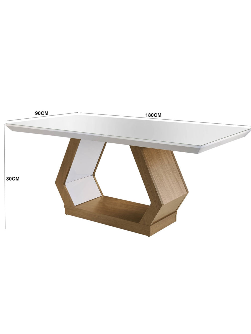 Conjunto Sala de Jantar Lara 6 Cadeiras Berlim Rufato