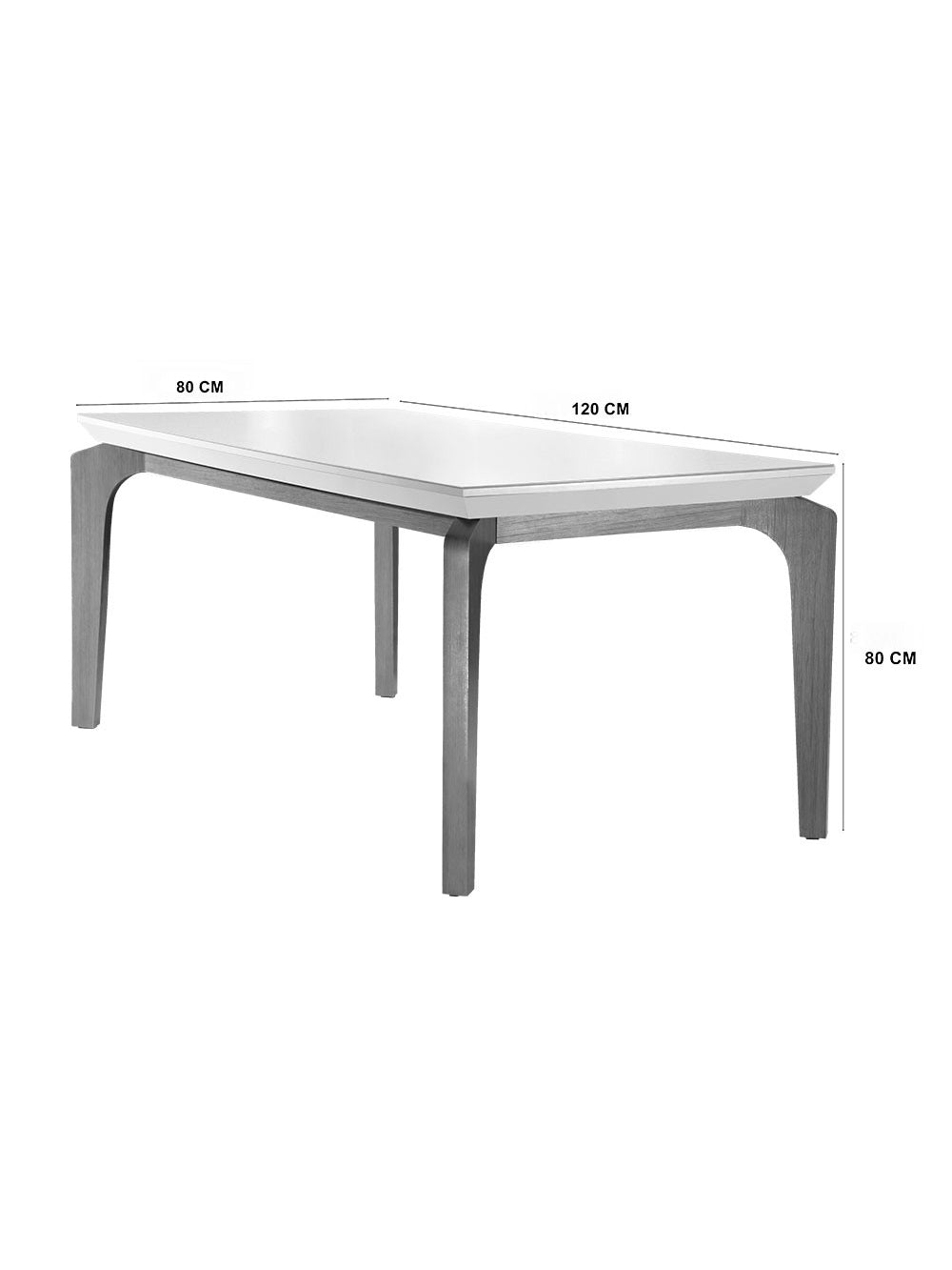 Sala De Jantar Liz 120cm MDF com Vidro 4 Cadeiras Safira Rufato