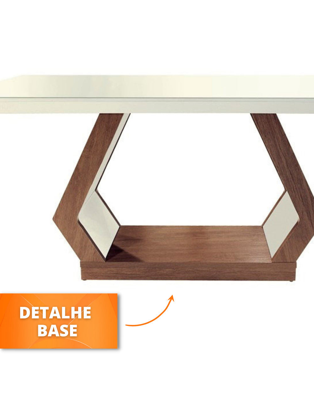 Conjunto Sala de Jantar Lara 6 Cadeiras Berlim Rufato