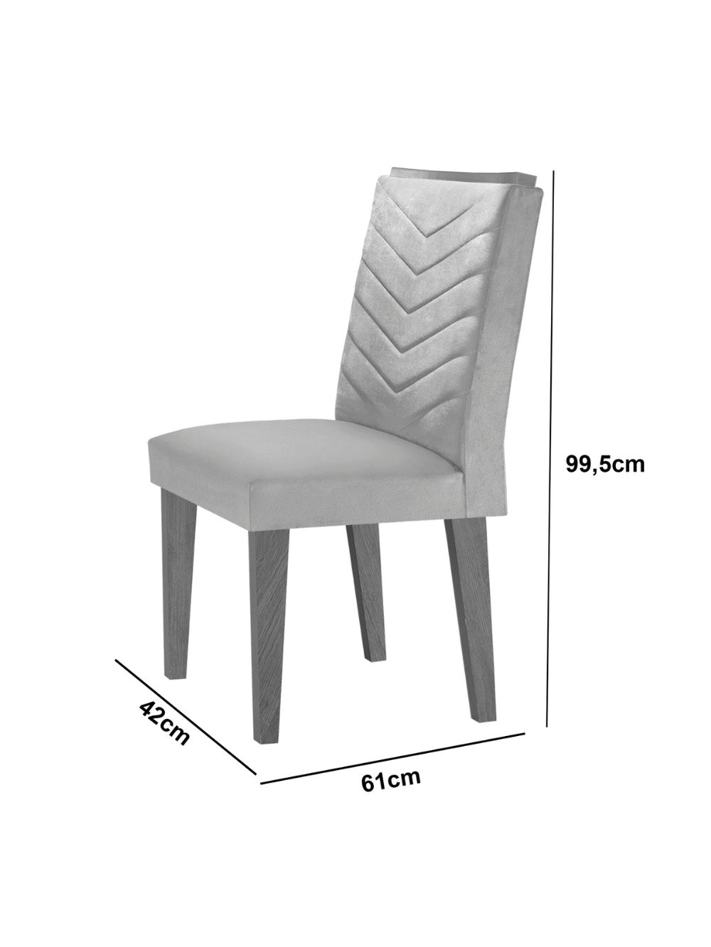 Sala de Jantar Alvorada com 6 Cadeiras Liz MDF Rufato