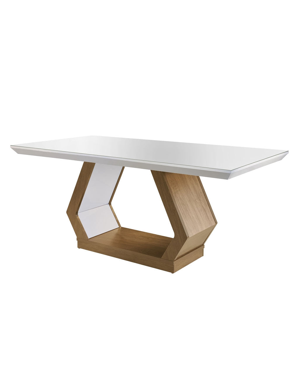 Conjunto Sala de Jantar Lara 6 Cadeiras Grécia Rufato - Anima. Choc./Off White /Imbuia