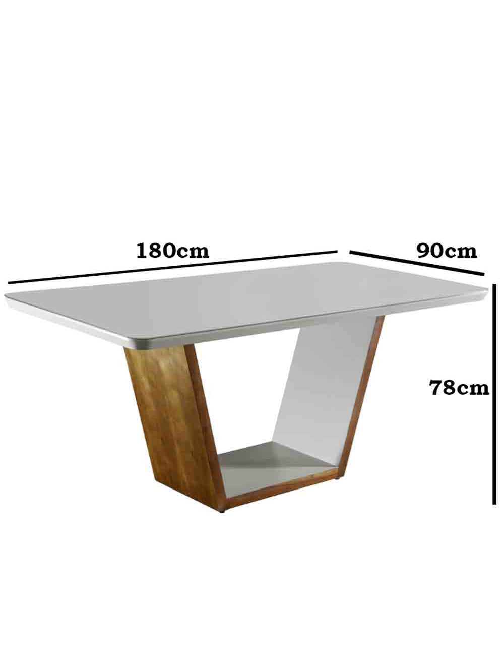 Mesa para Sala Jantar Luna 180 Mobillare