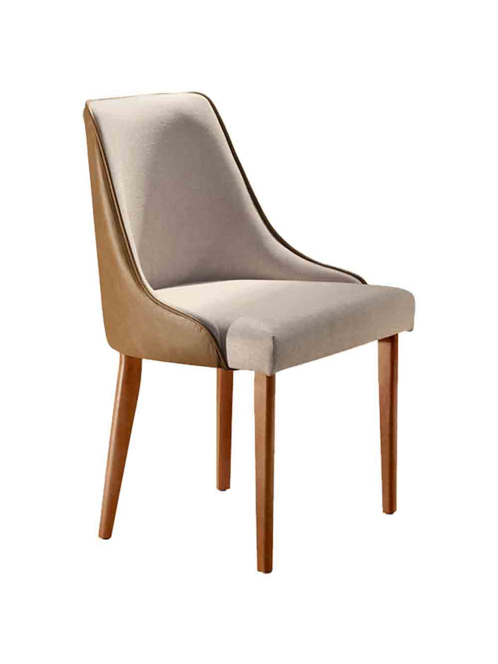 Conjunto com 2 Cadeiras Esmeralda em Madeira Maciça para Sala de jantar - Moderna