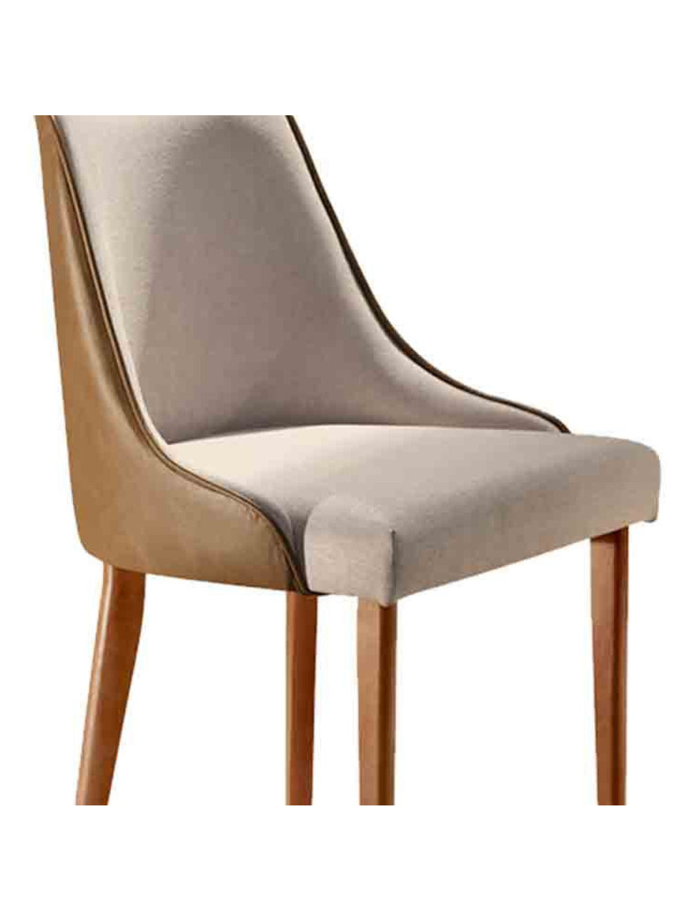 Conjunto com 2 Cadeiras Esmeralda em Madeira Maciça para Sala de jantar - Moderna