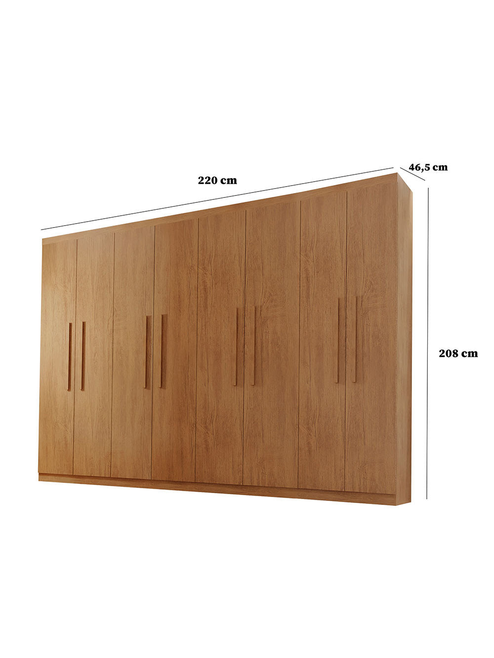 Guarda Roupa Casal Hera MDF 8 Portas e 4 Gavetas Rufato