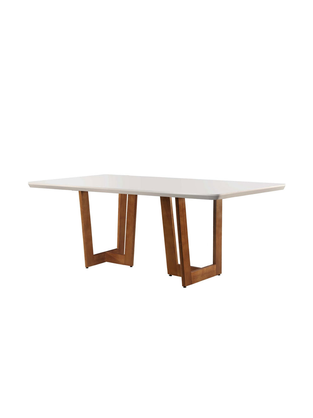 Mesa Patros 180 cm Madeira e Vidro Mobillare