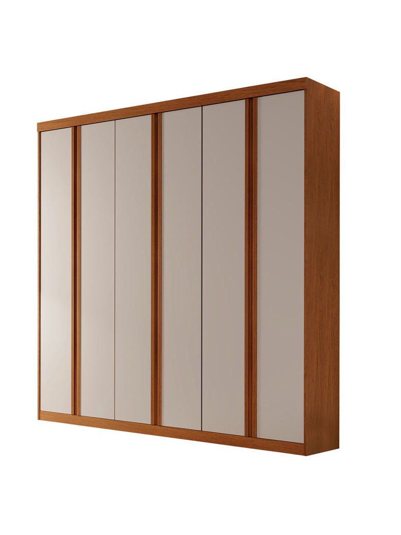 Guarda Roupa Casal Boston 6 Portas e 4 Gavetas MDF Moderna
