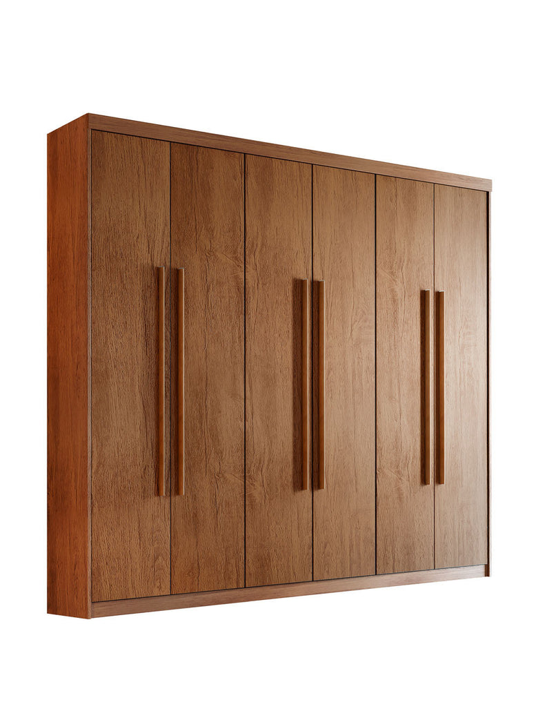 Guarda Roupa Casal Heros 6 Portas e 2 Gavetas MDF Moderna