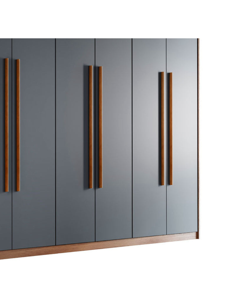 Guarda Roupa Casal Heros 6 Portas e 2 Gavetas MDF Moderna