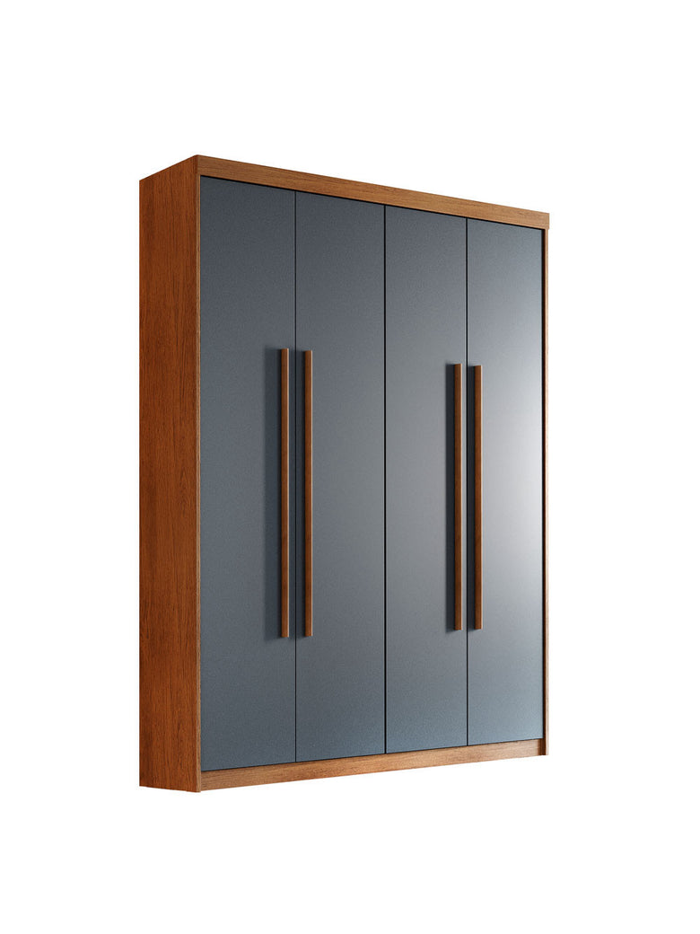 Guarda Roupa Solteiro Heros 4 Portas e 2 Gavetas MDF Moderna