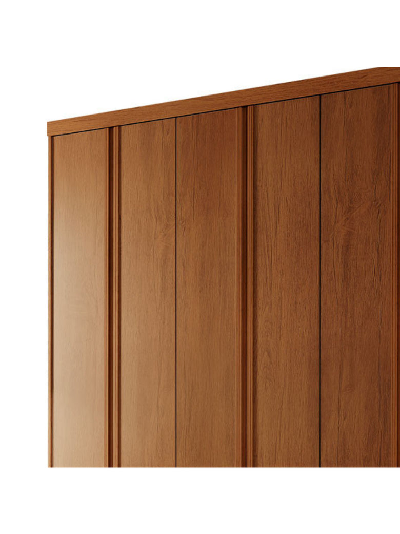 Guarda Roupa Casal Boston 6 Portas Com Pés MDF Moderna