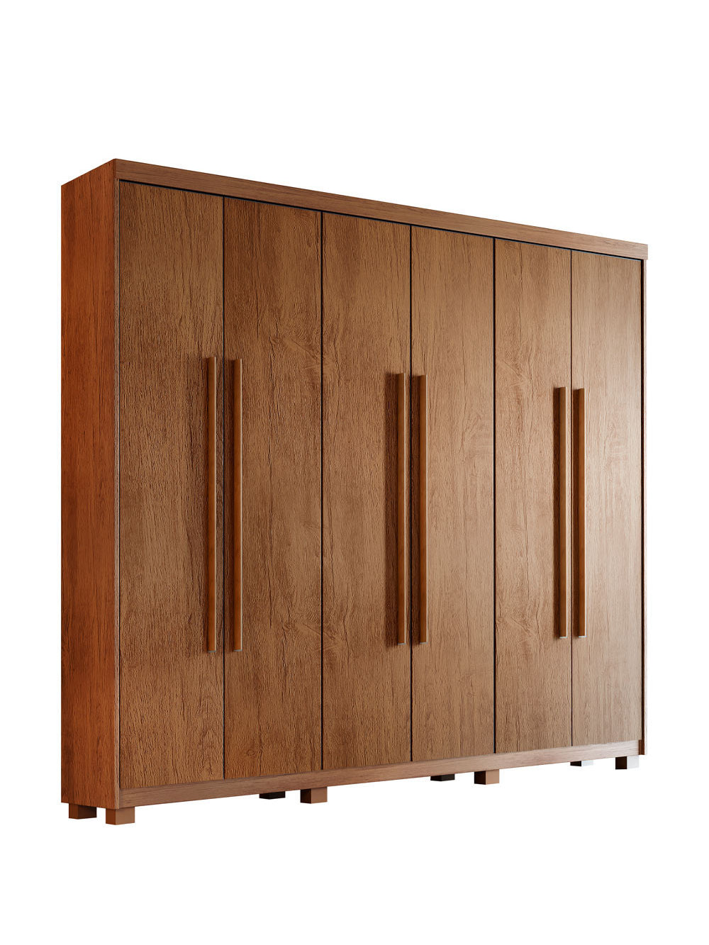 Guarda Roupa Casal Heros 6 Portas MDF Com pés Moderna