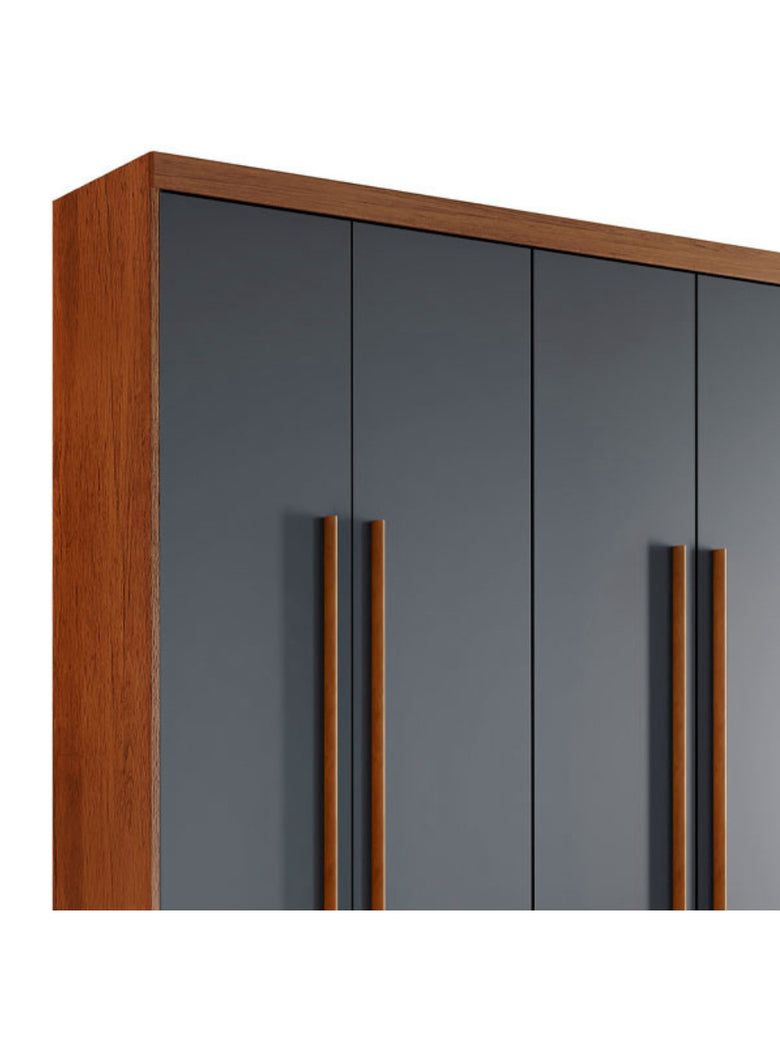 Guarda Roupa Casal Heros 6 Portas MDF Com pés Moderna