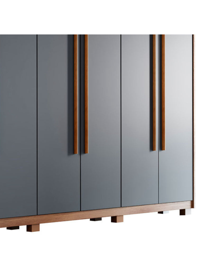 Guarda Roupa Casal Heros 6 Portas MDF Com pés Moderna