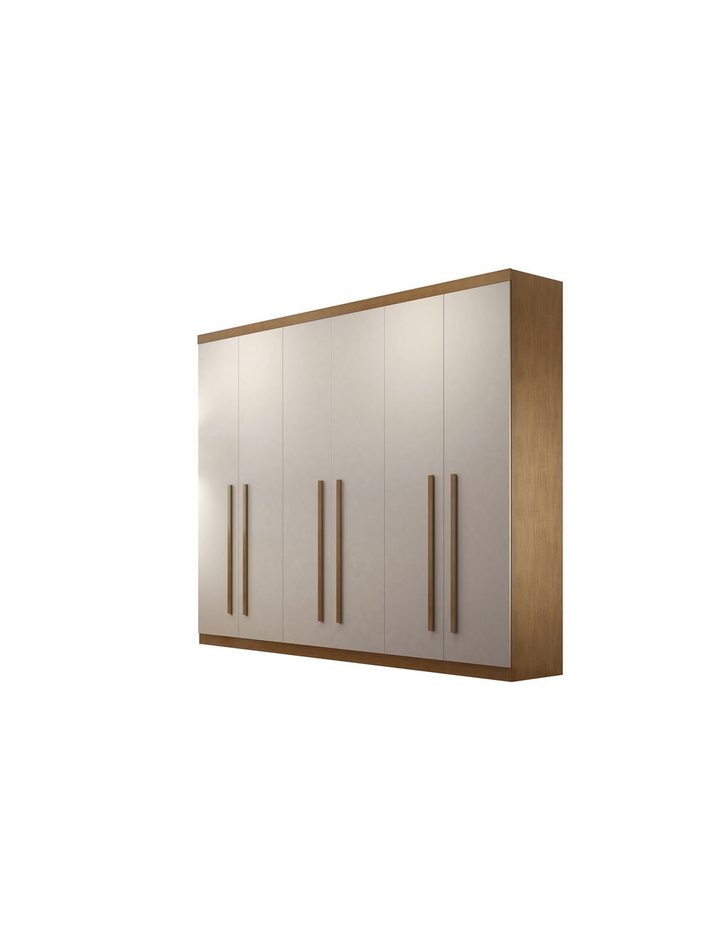 Guarda Roupa Casal Encanto 100 MDF 6 Portas e 4 Gavetas Rufato - Imbuia/Off White/Imbuia