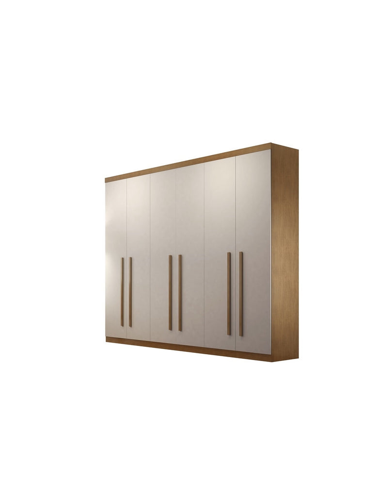 Guarda Roupa Casal Encanto 100 MDF 6 Portas e 4 Gavetas Rufato