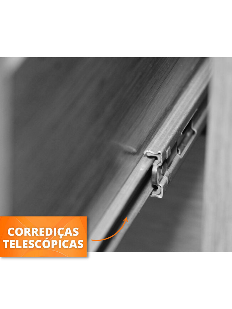 Guarda Roupa Casal Encanto 100 MDF 6 Portas e 4 Gavetas Rufato