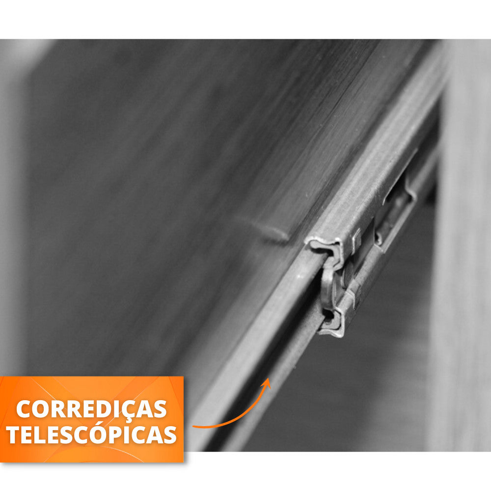 Guarda Roupa Casal Encanto 100 MDF 6 Portas e 4 Gavetas Rufato