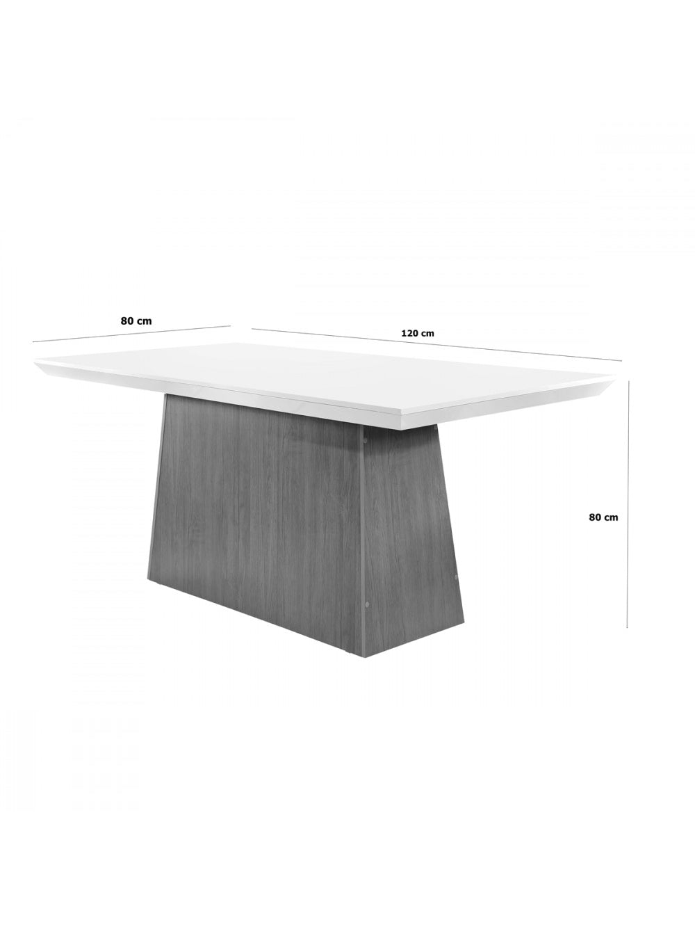 Conjunto Sala de Jantar Luna 120 MDF Com 4 cadeiras Grécia - Imbuia/Off White/Animale Chocolate