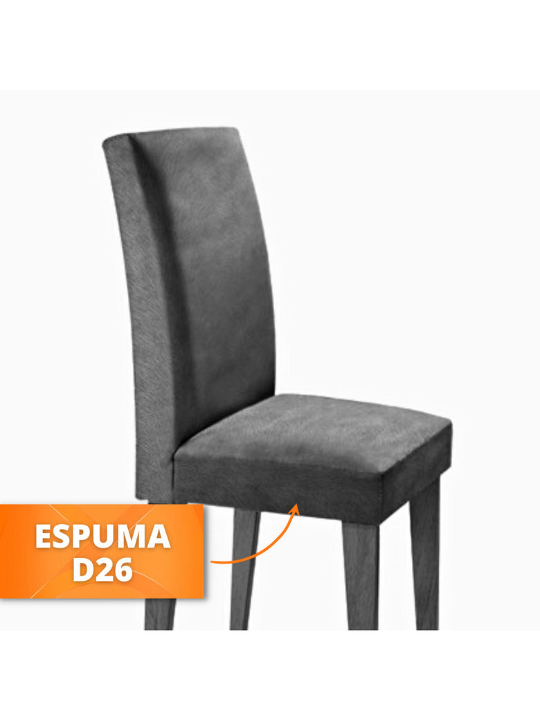 Conjunto Sala de Jantar Luna 120 MDF Com 4 cadeiras Grécia