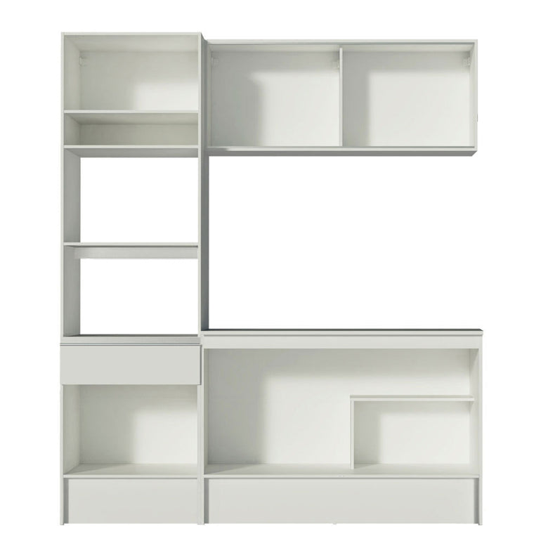 Armário de Cozinha Compacta 180cm Branco Diamante Madesa 86