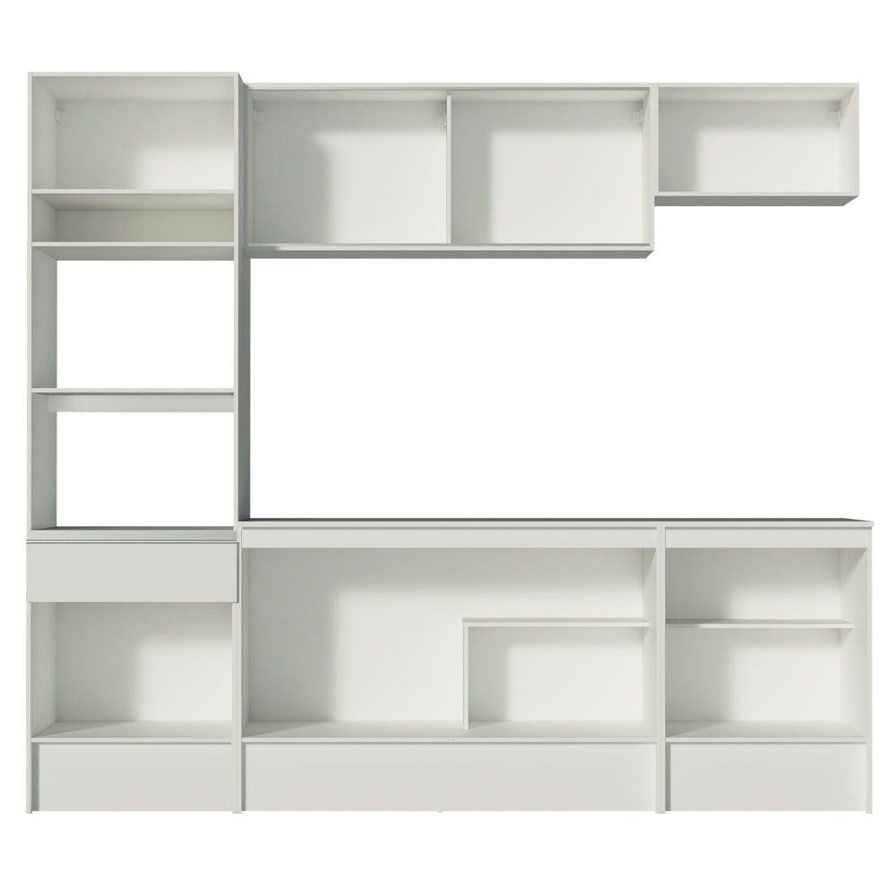 Armário de Cozinha Completa 240cm Branco Diamante Madesa