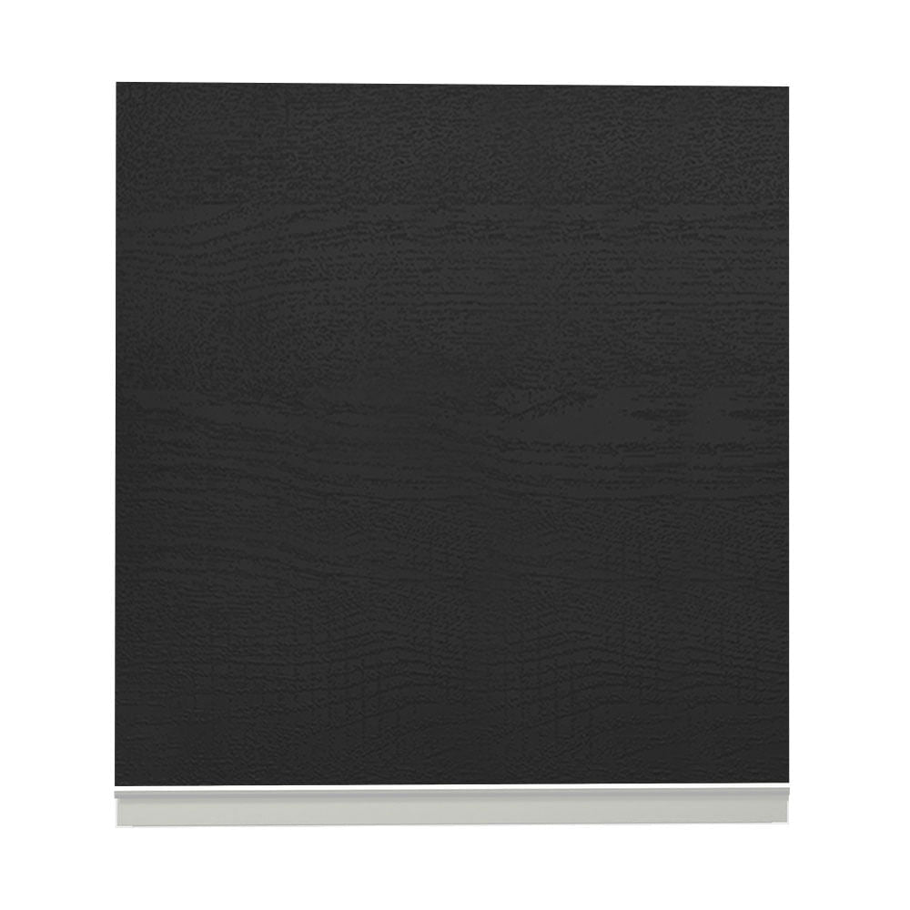 Armário Aéreo Madesa Glamy 60 cm 1 Porta Branco/Preto