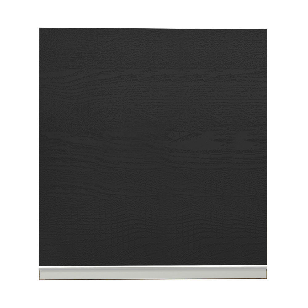 Armário Aéreo Madesa Glamy 60 cm 1 Porta Rustic/Preto