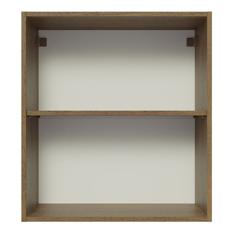 Armário Aéreo Madesa Glamy 60 cm 1 Porta Rustic/Preto