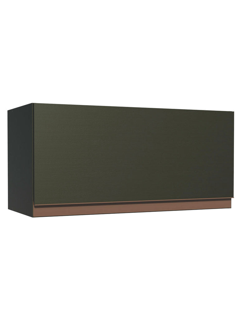 Armário Aéreo Madesa Reims 70 cm 1 Porta Preto
