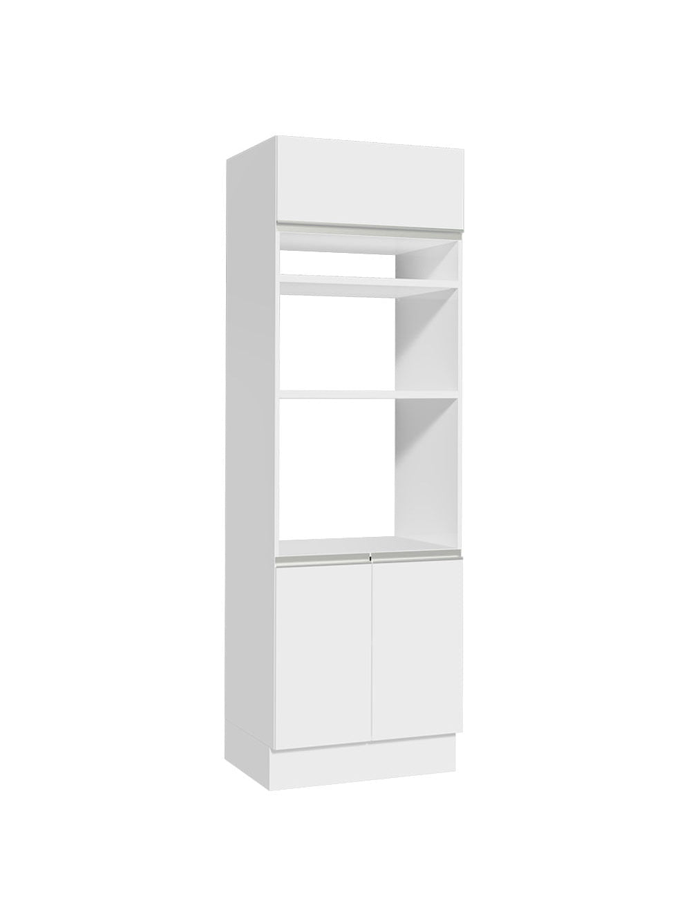 Torre Quente Madesa Glamy 70 cm 3 Portas Branco - Branco
